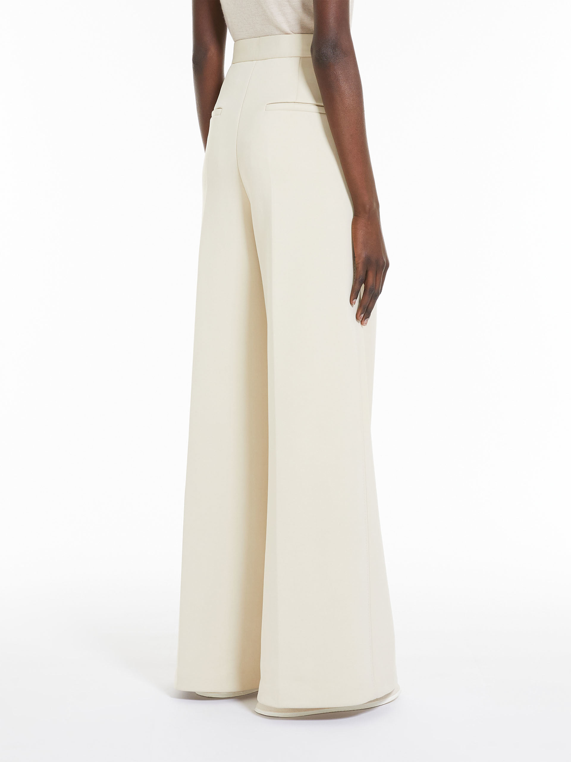 Max Mara Wide Pants In Nude
