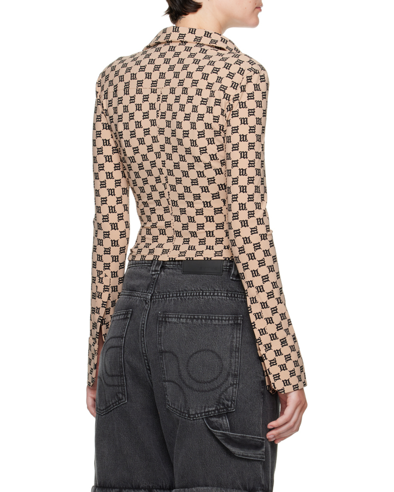 Misbhv Monogram-print Zip-up Top