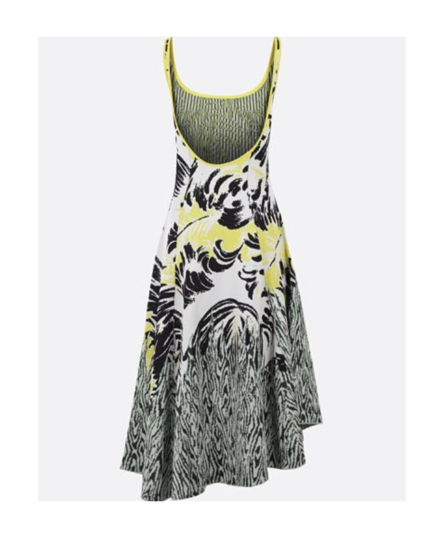 Bottega Veneta Embroidered Jacquard Dress With Open Back In Gray