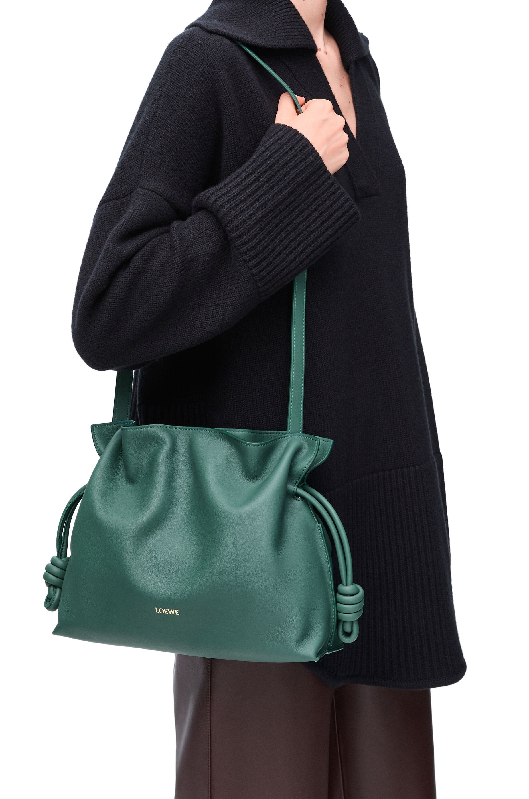 Loewe Flamenco Shoulder Bag In Green