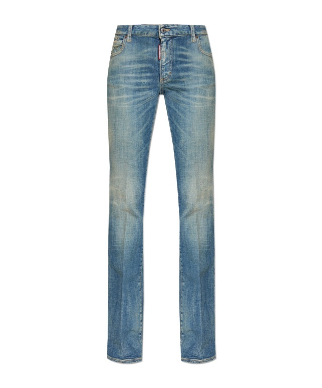 Dsquared2 Belt Loop Denim Trousers In Blue