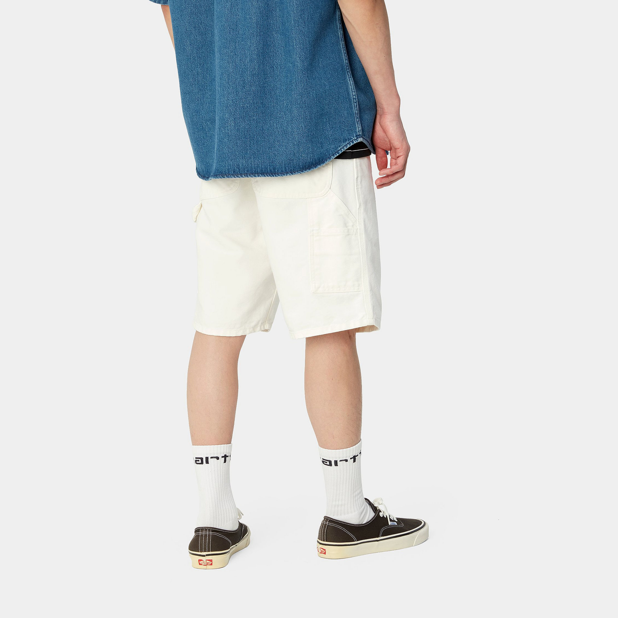 Carhartt Single Knee Shorts In White