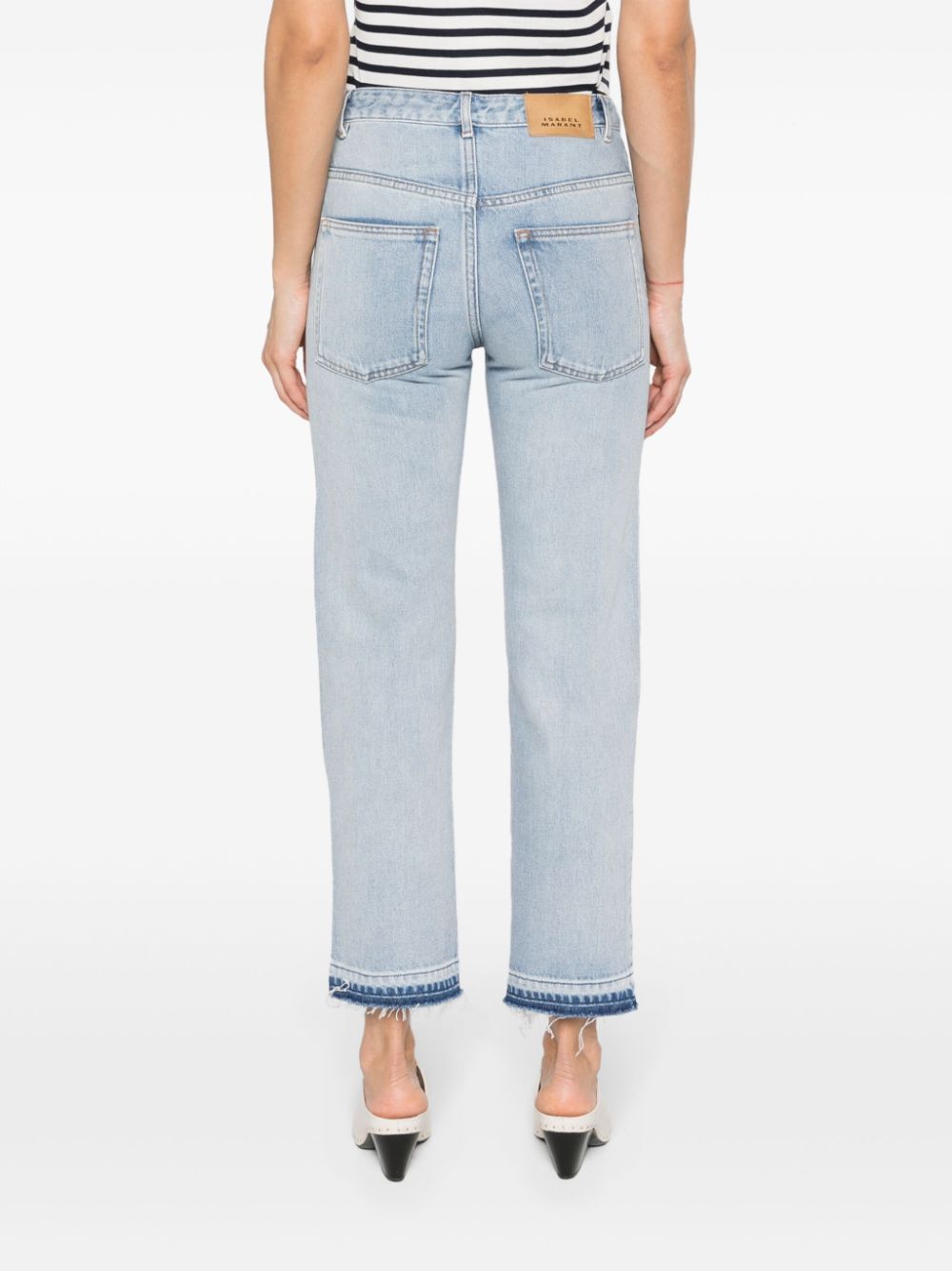 Isabel Marant Jemina Slim-fit Cropped Jeans In Blue