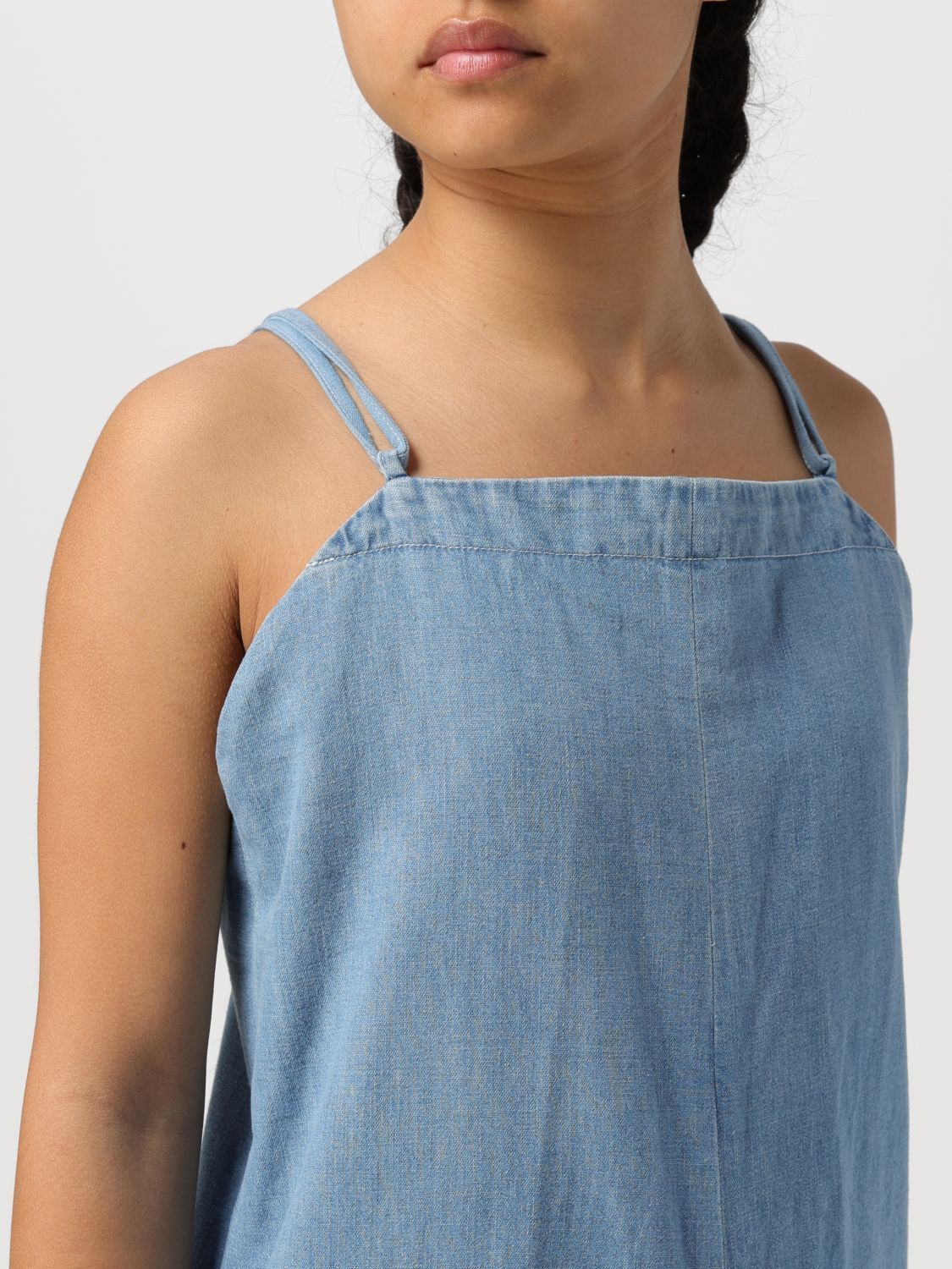 Apc Blue Sunset Denim Jumpsuit In Blue