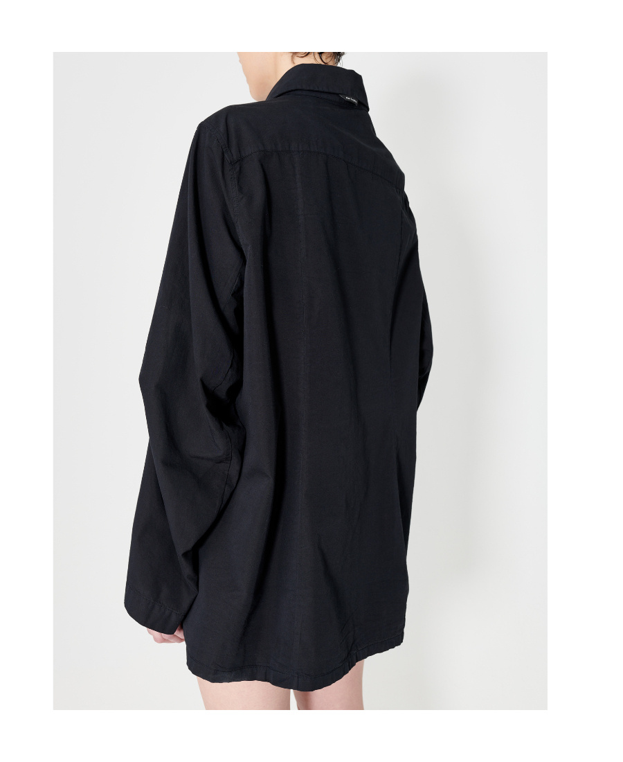 Our Legacy Oversized Long-sleeve Shirt In Black