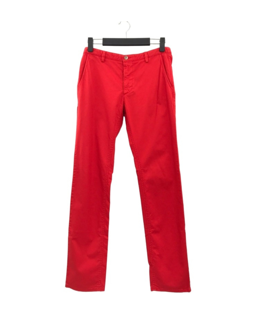 Shop Hugo Boss Straight Casual Pants In Red