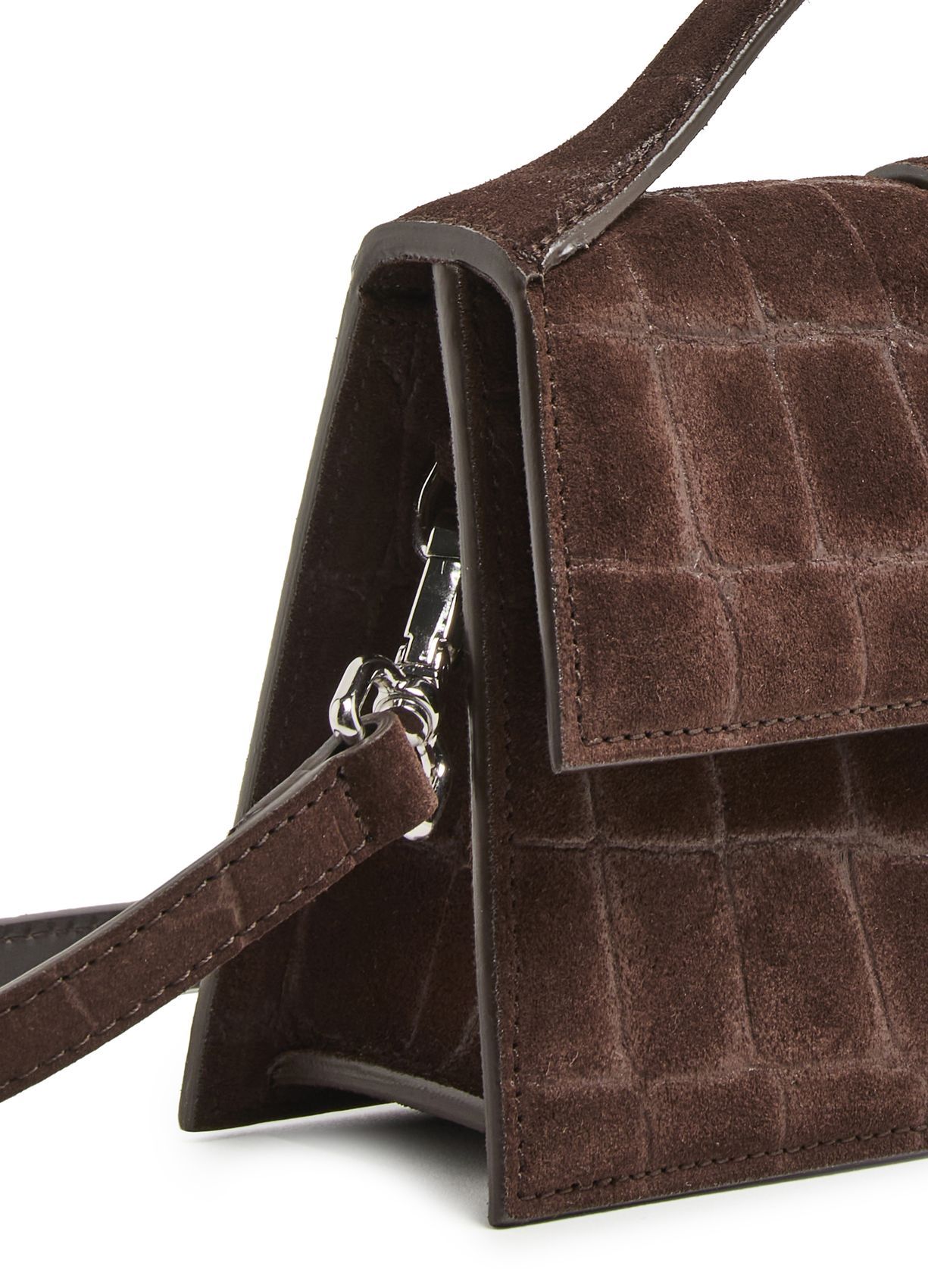 Jacquemus Flip Shoulder Bag In Dark Brown