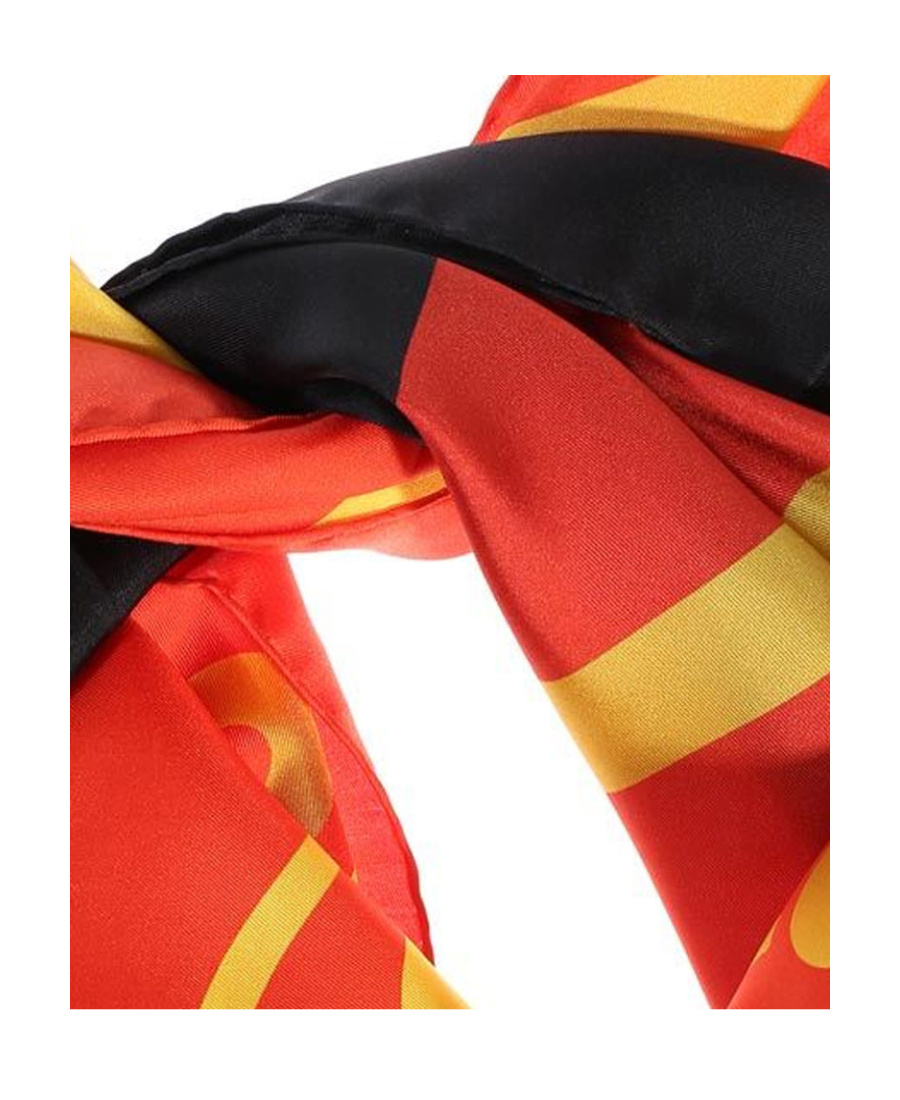 Moschino Printed Scarf In Red