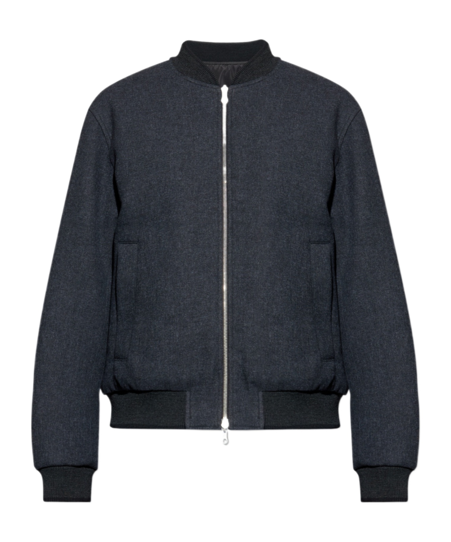 Dries Van Noten Volker Reversible Black Cotton Blend Jacket In Blue