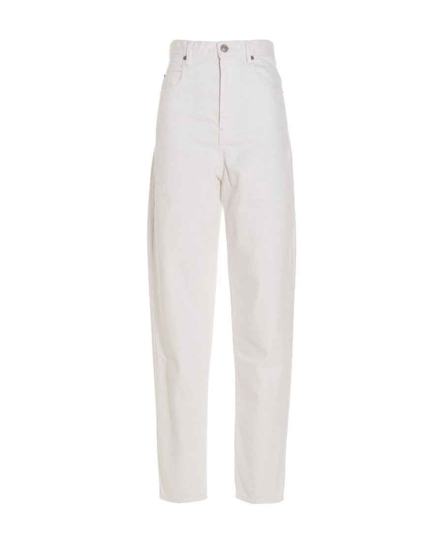 Isabel Marant Étoile Belden Cropped Jeans In White
