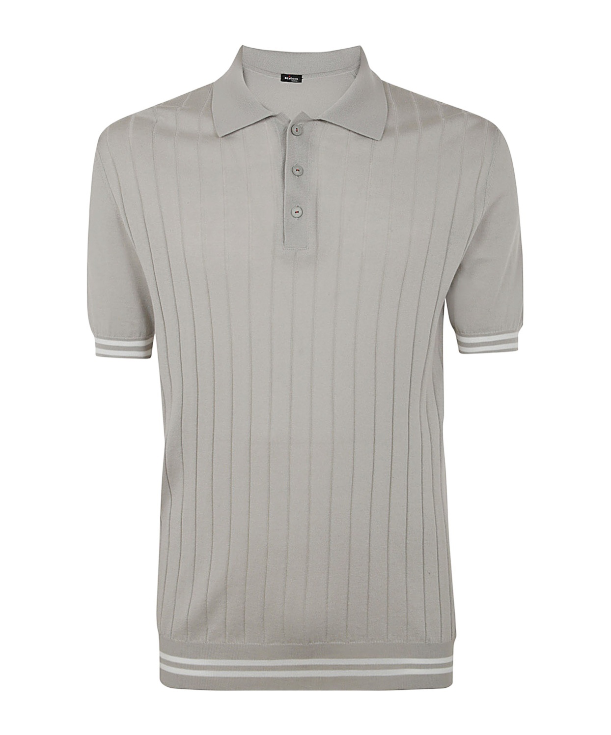 Shop Kiton Polo Shirt In Gray