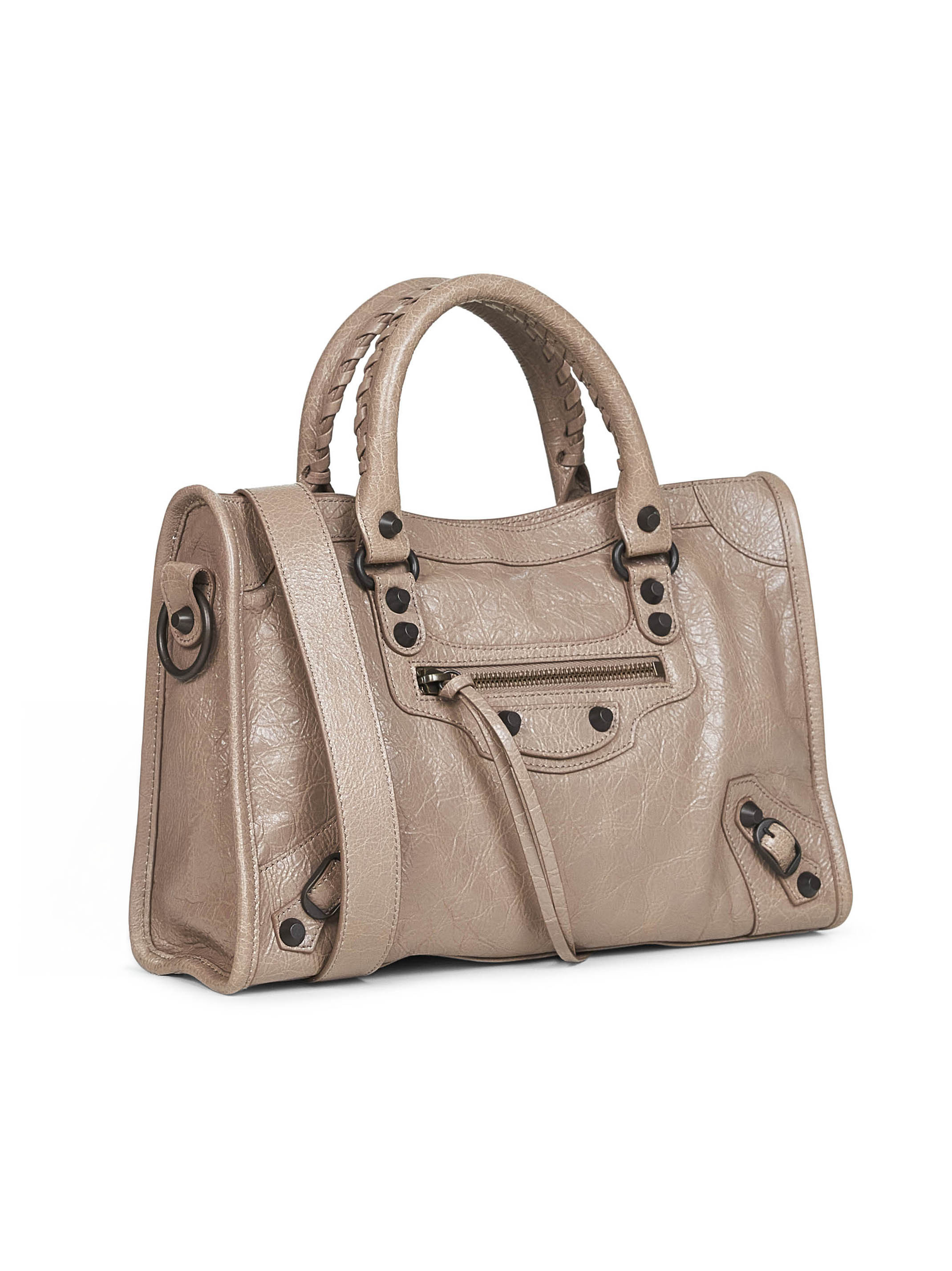 Balenciaga Le City Handbag In Brown
