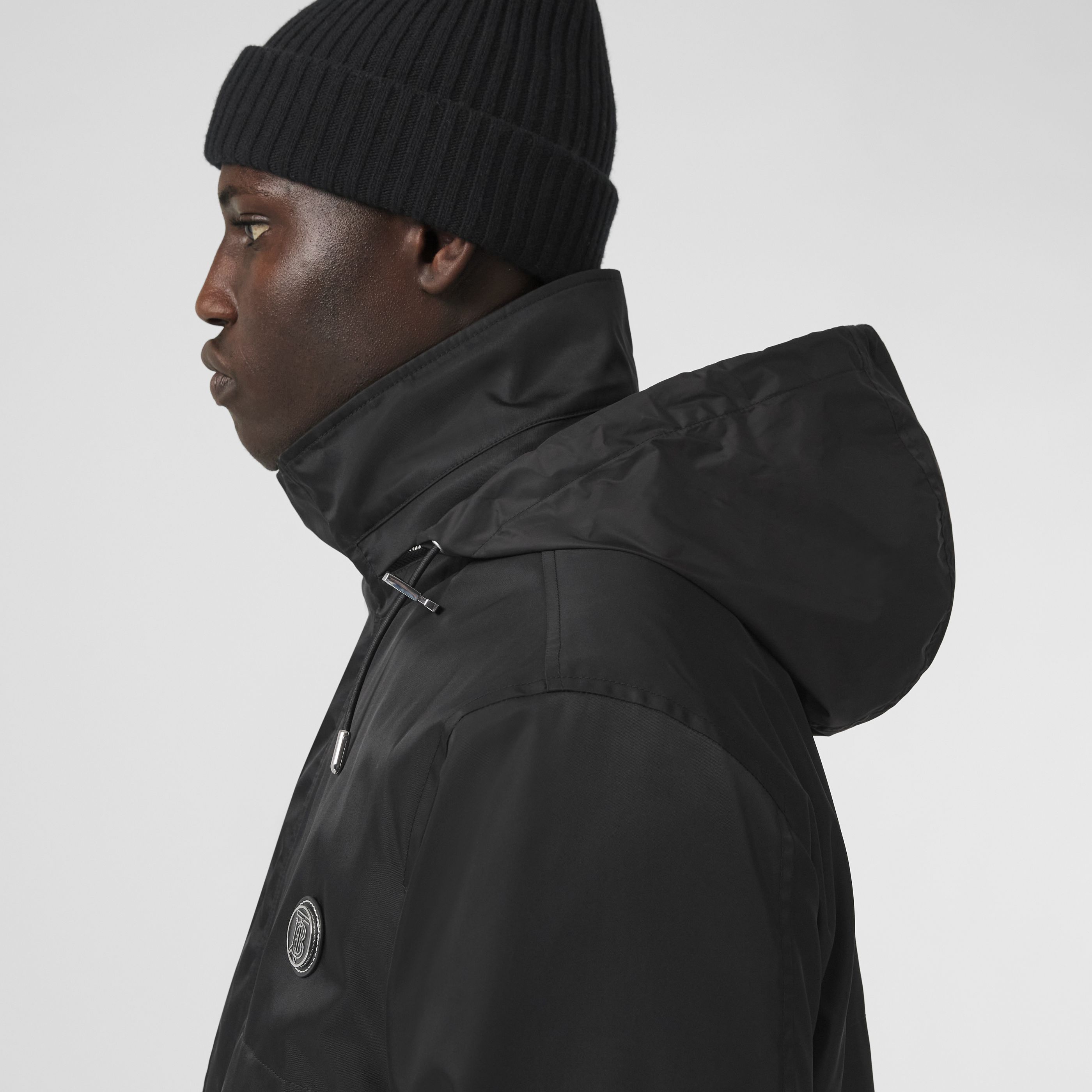 Burberry Monogram Motif Lightweight Jacket In Black