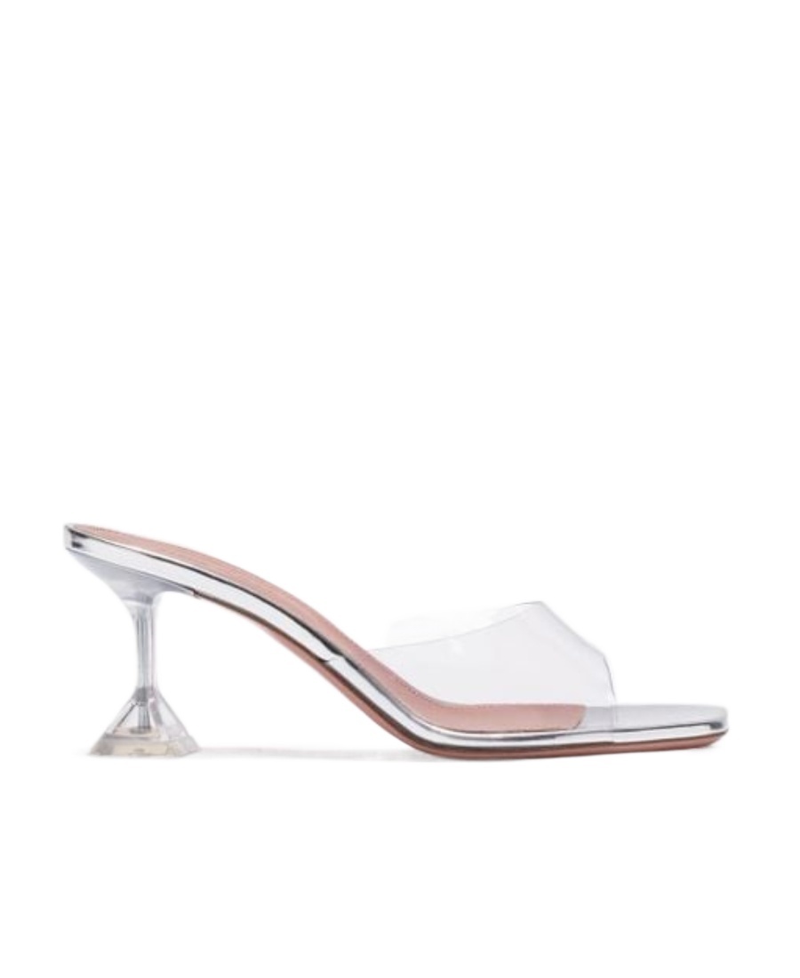 AMINA MUADDI SQUARE-HEADED HIGH-HEELED SANDALS