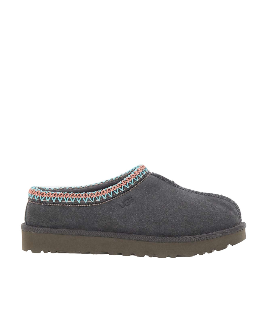 Shop Ugg Tasman Suede Slippers In Black