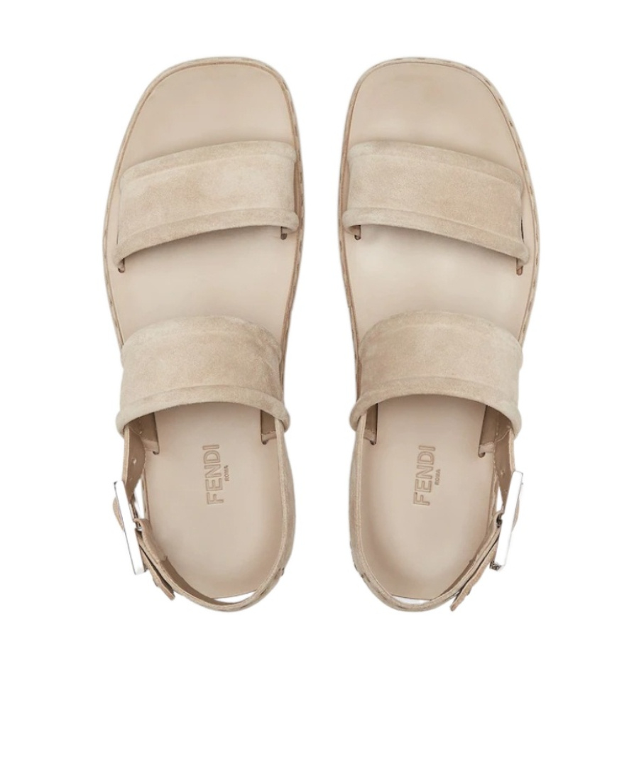 サンダル Fendi Cappuccino suede sandals Fendi Cappuccino Suede Sandals In Neutral | ModeSens