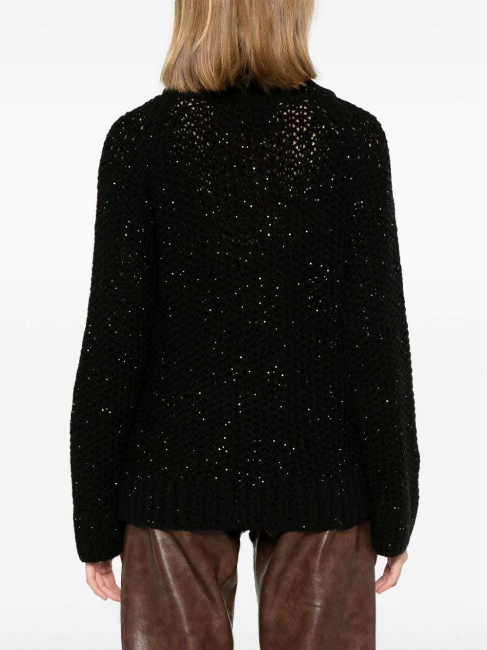 Ermanno Scervino Crystal-embellished Jumper In Black
