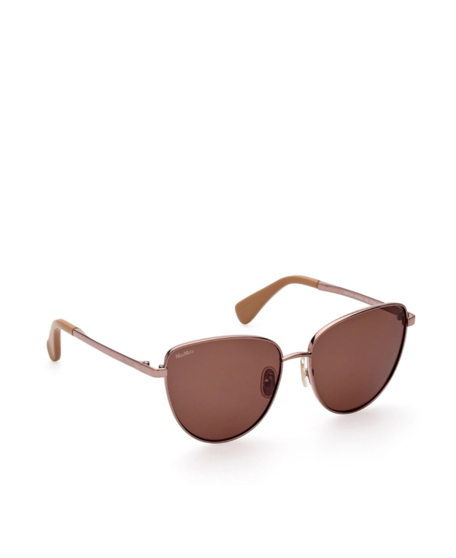 Max Mara Logo Sunglasses In Brown