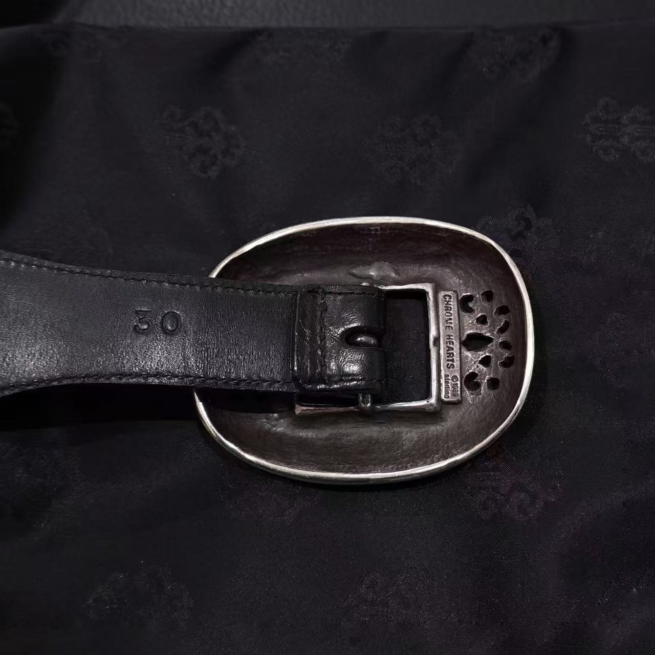 Chrome Hearts Adjustable Waist Belt In Black