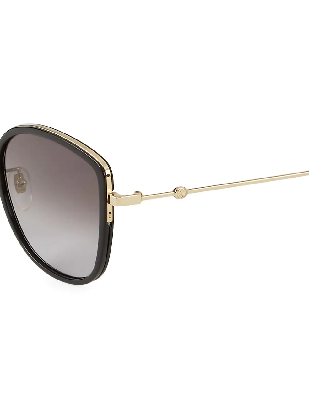 Gucci Eyewear Oversized Frame Sunglasses In Gray