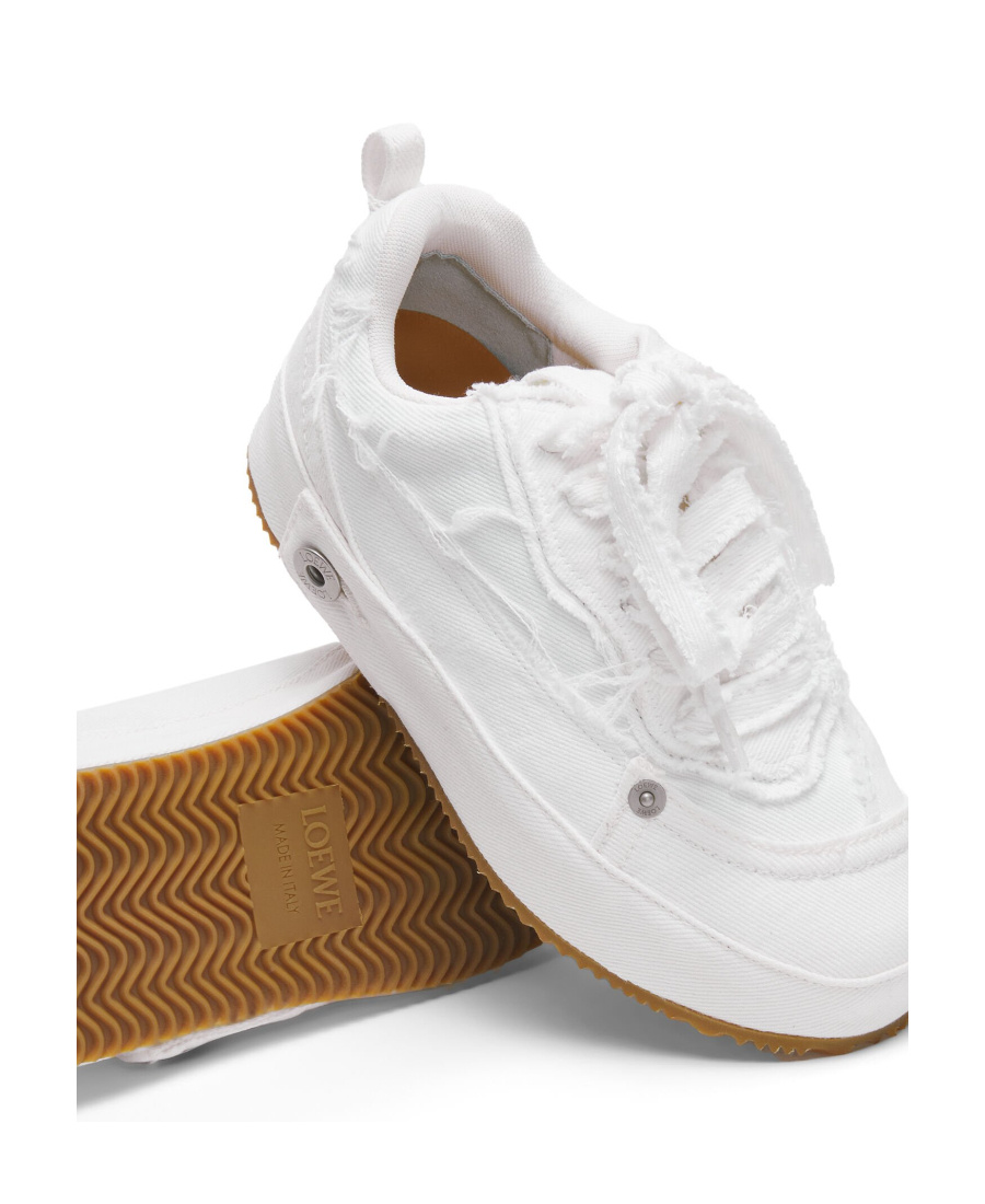 LOEWE DECONSTRUCTED SNEAKER IN DENIM
