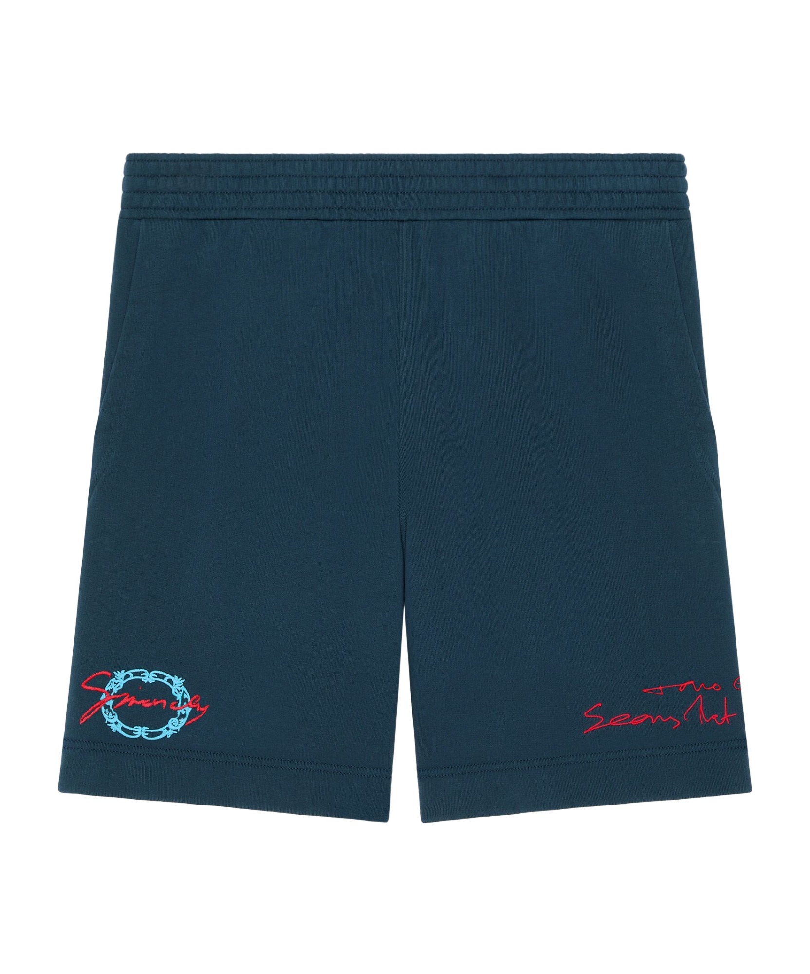 Givenchy Waistband Elastic Pockets Side Back In Blue