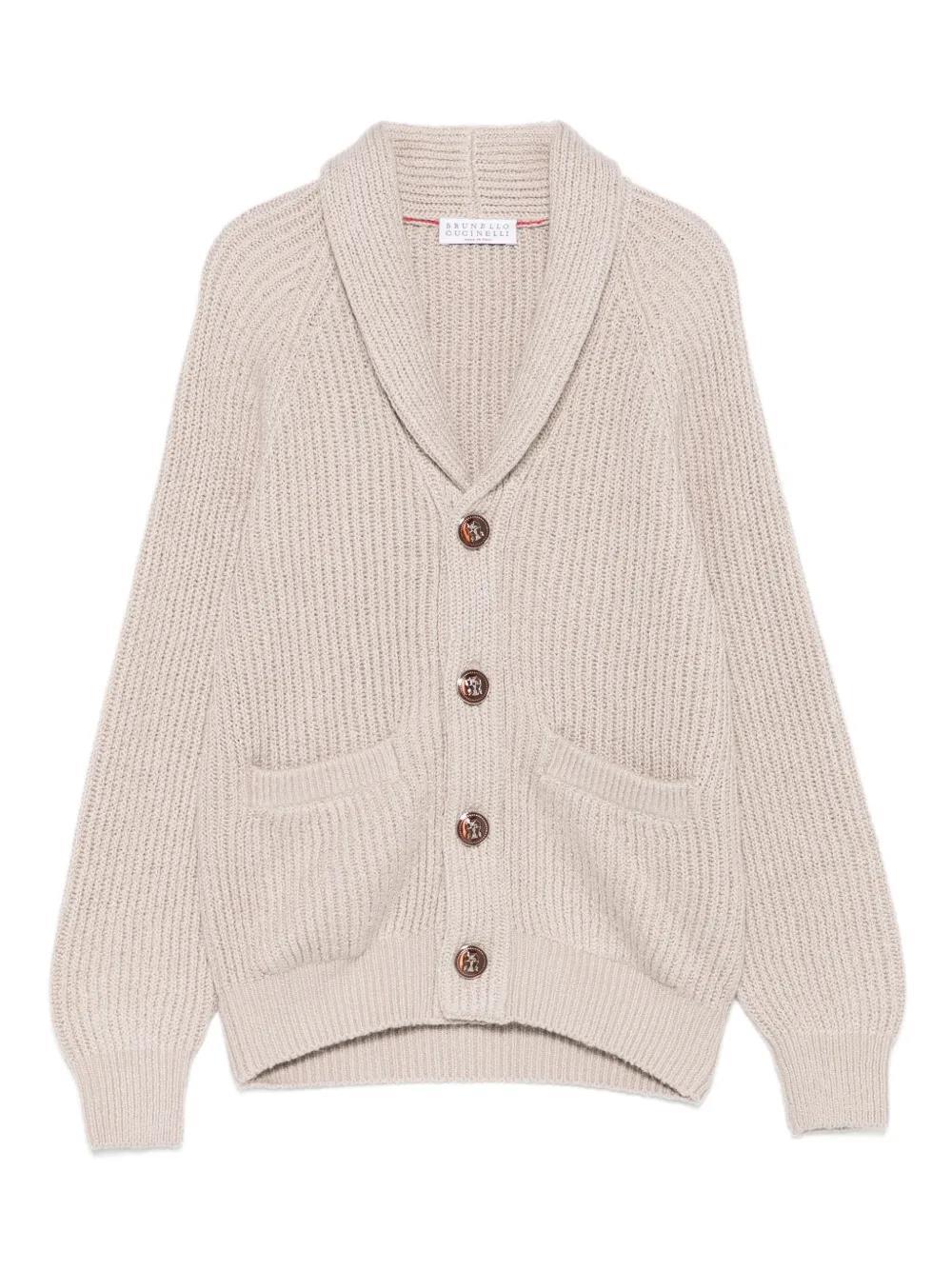 Brunello Cucinelli Long-sleeved Sweater In Neutral