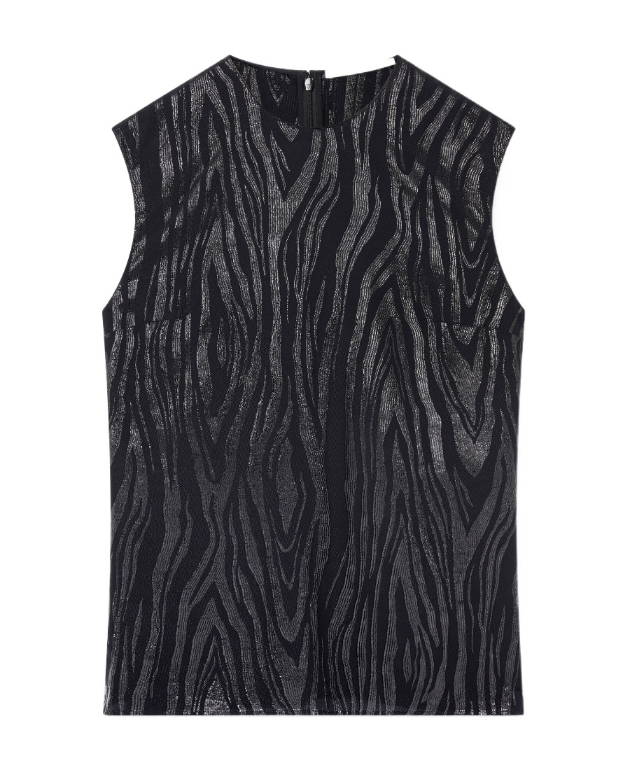 Stella Mccartney Printed Blouse In Black