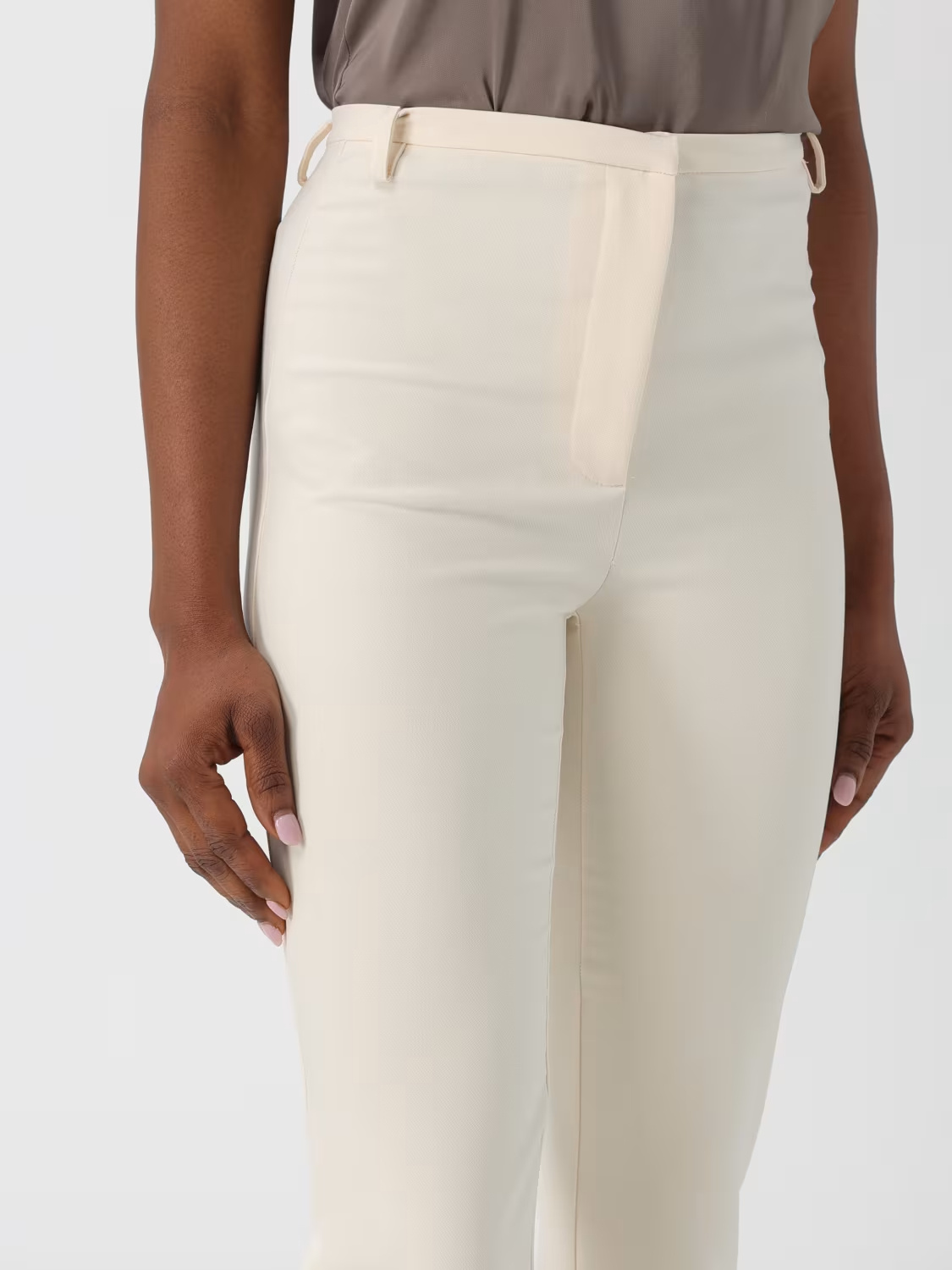 Patrizia Pepe Skinny Trousers In Neutral