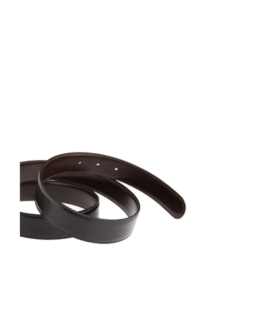 Montblanc Rectangular Shiny Stainless Steel Finish Buckle Belt In Black