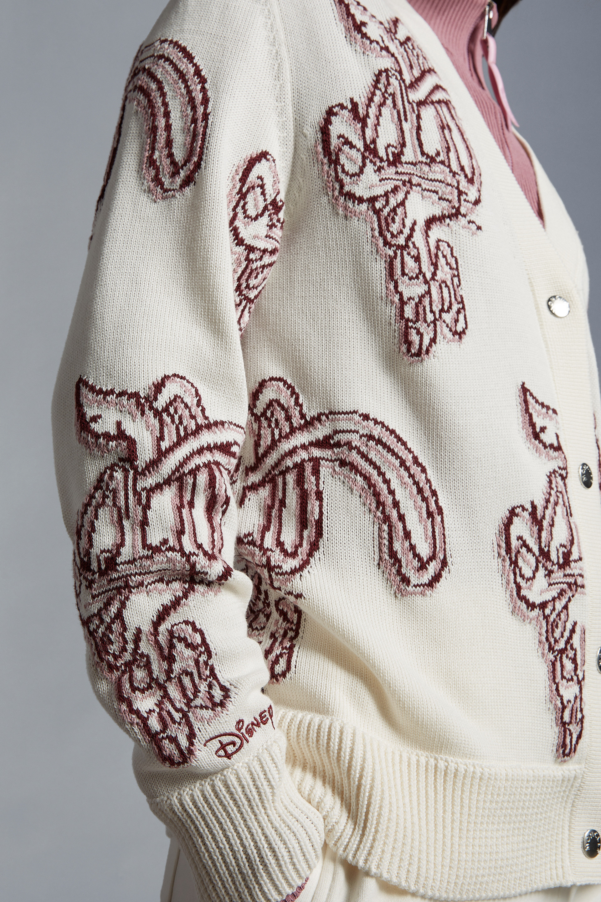 Moncler Roger Rabbit-intarsia Cotton Cardigan In White