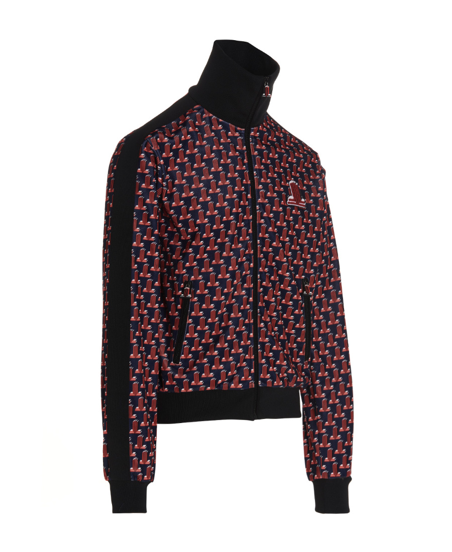 Lanvin Logo Jacquard Track Jacket In Black
