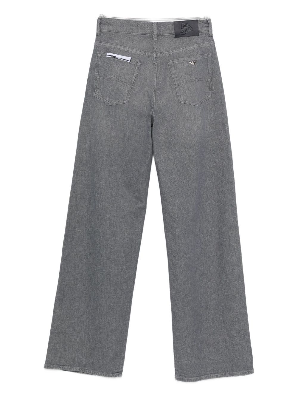 Emporio Armani Medium Waist Denim Jeans In Gray