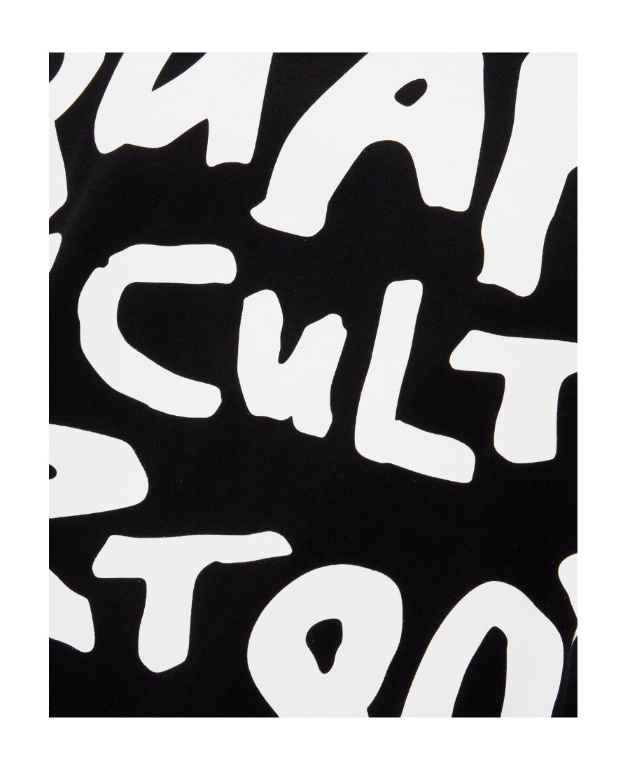 Dsquared2 Slogan-print Cotton T-shirt In Black