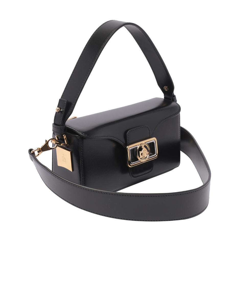 Shop Lanvin Flip Shoulder Bag In Black