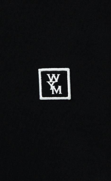 Wooyoungmi Black Cotton Back Logo T-shirt In Black