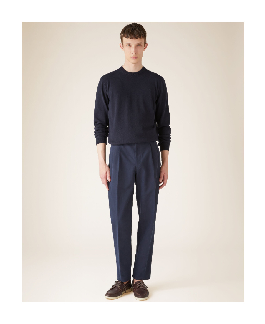 Loro Piana Cashmere Pullover With Round Neck In Black