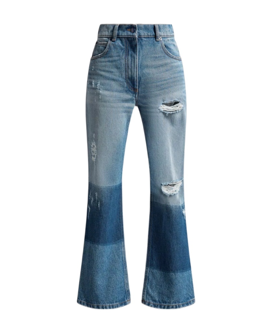 MONCLER STAR INTARSIA JEANS