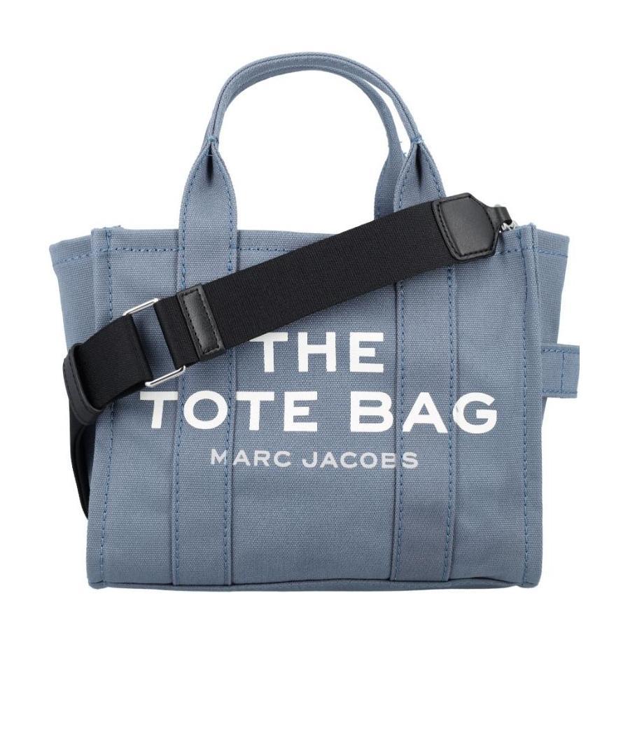 Marc Jacobs Air Force Blue Canvas Mini The Tote Bag Handbag In Blue
