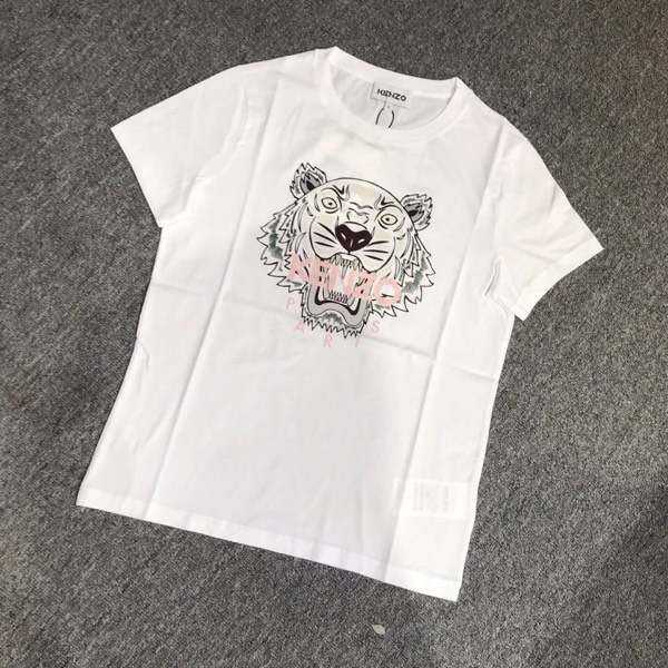 Kenzo Tiger-print T-shirt In White