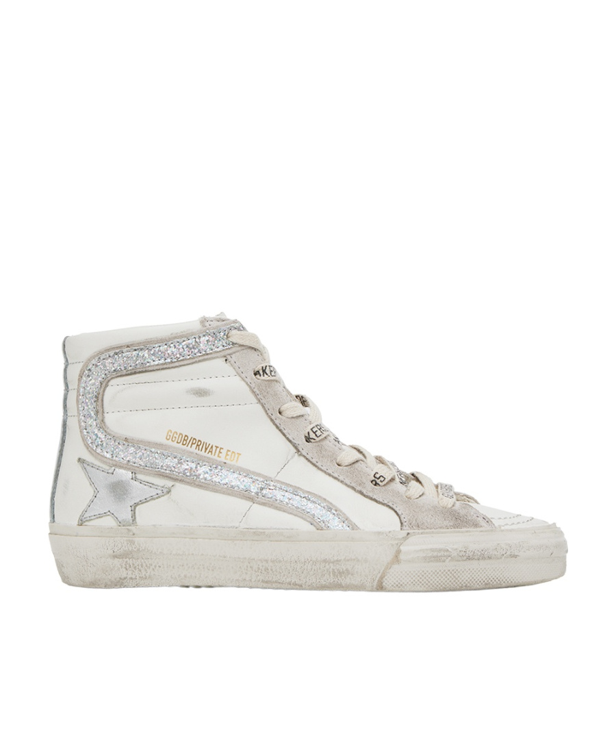 Golden Goose Ssense Exclusive White Slide Sneakers In White