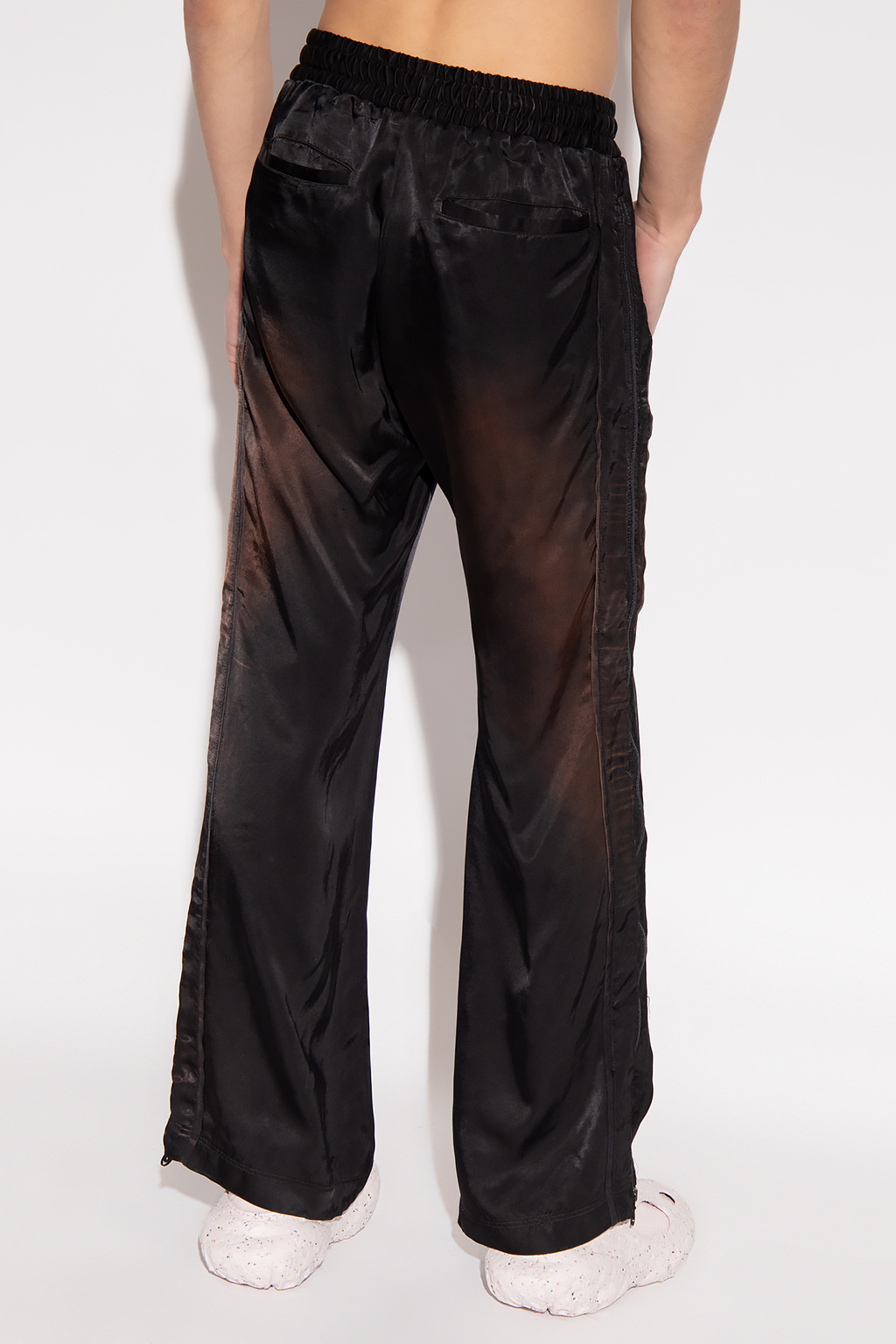 Diesel Comfort Fit Dueled Waist Trousers In Black