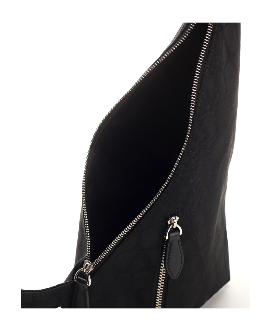Valentino Toile Iconographe One Shoulder Backpack In Black
