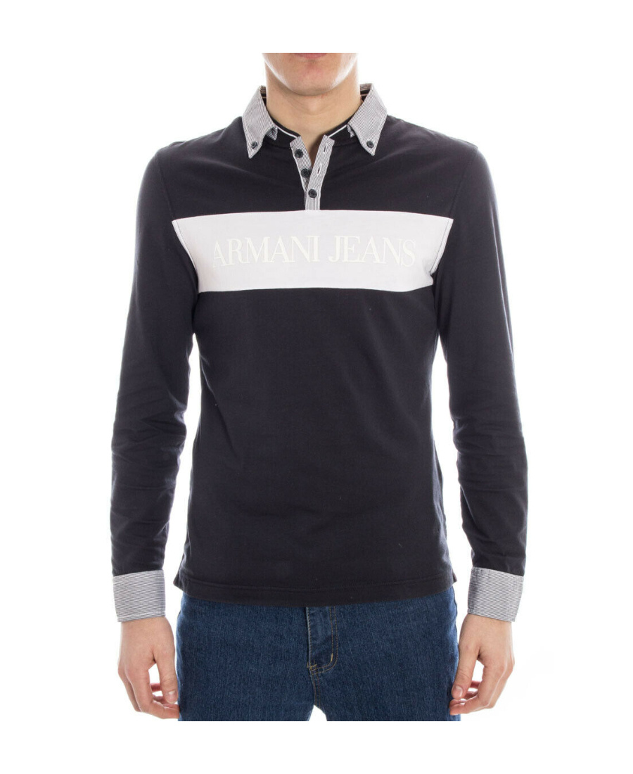 ARMANI JEANS LOGO DETAILS POLO SHIRT