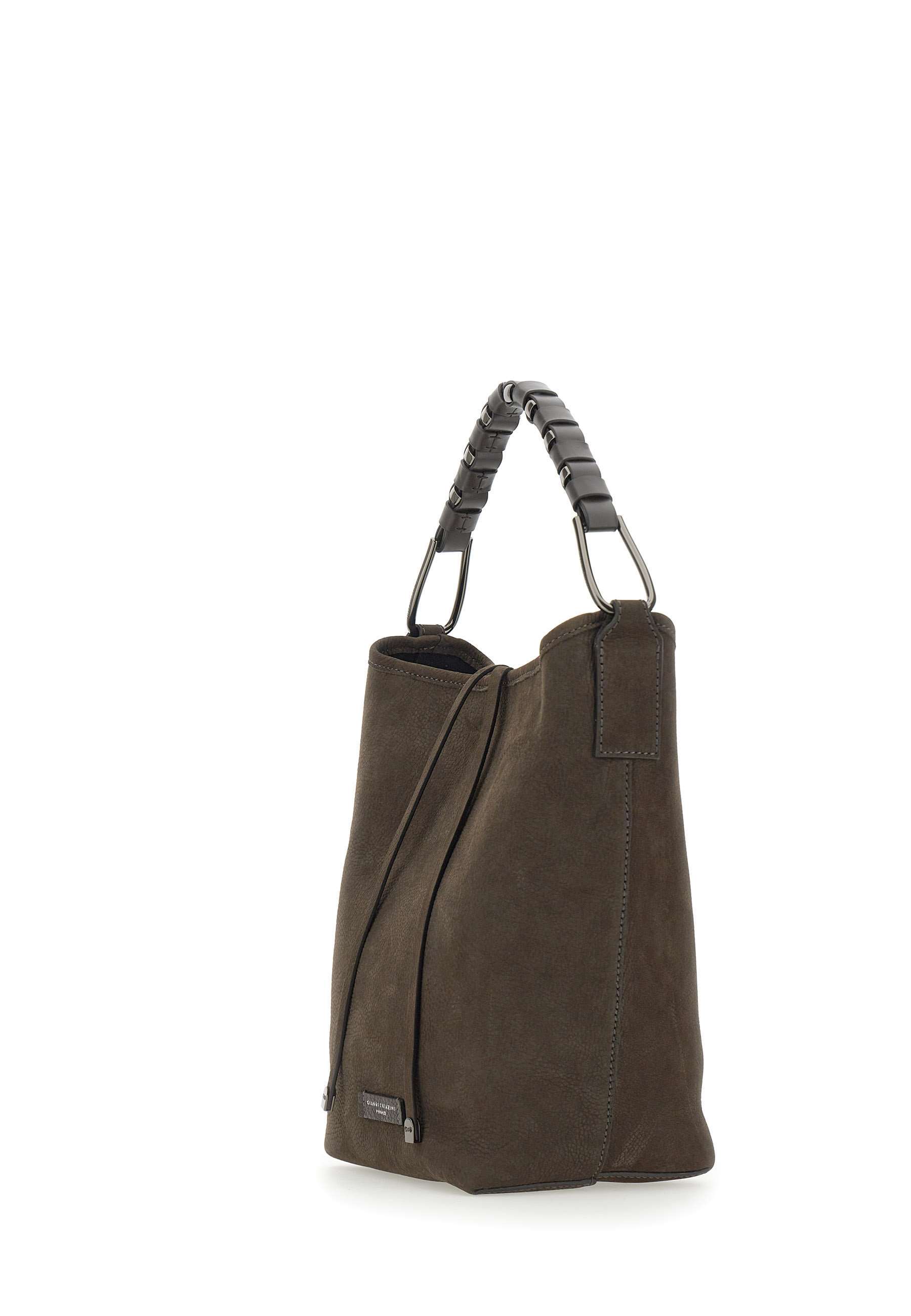 Gianni Chiarini Logo Patch Shoulder Bag In Green