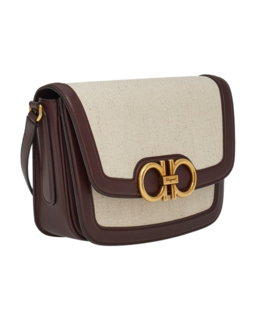 FERRAGAMO SALVATORE FERRAGAMO GANCINI PLAQUE CROSSBODY BAG