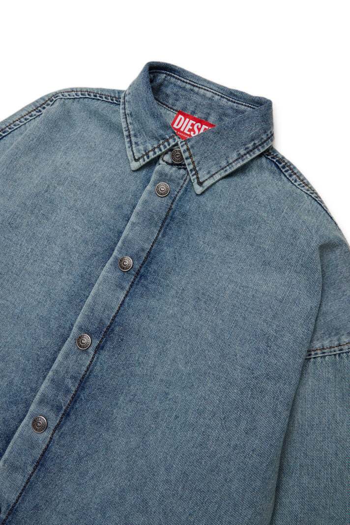 Diesel Denim Shirt In Animal Print