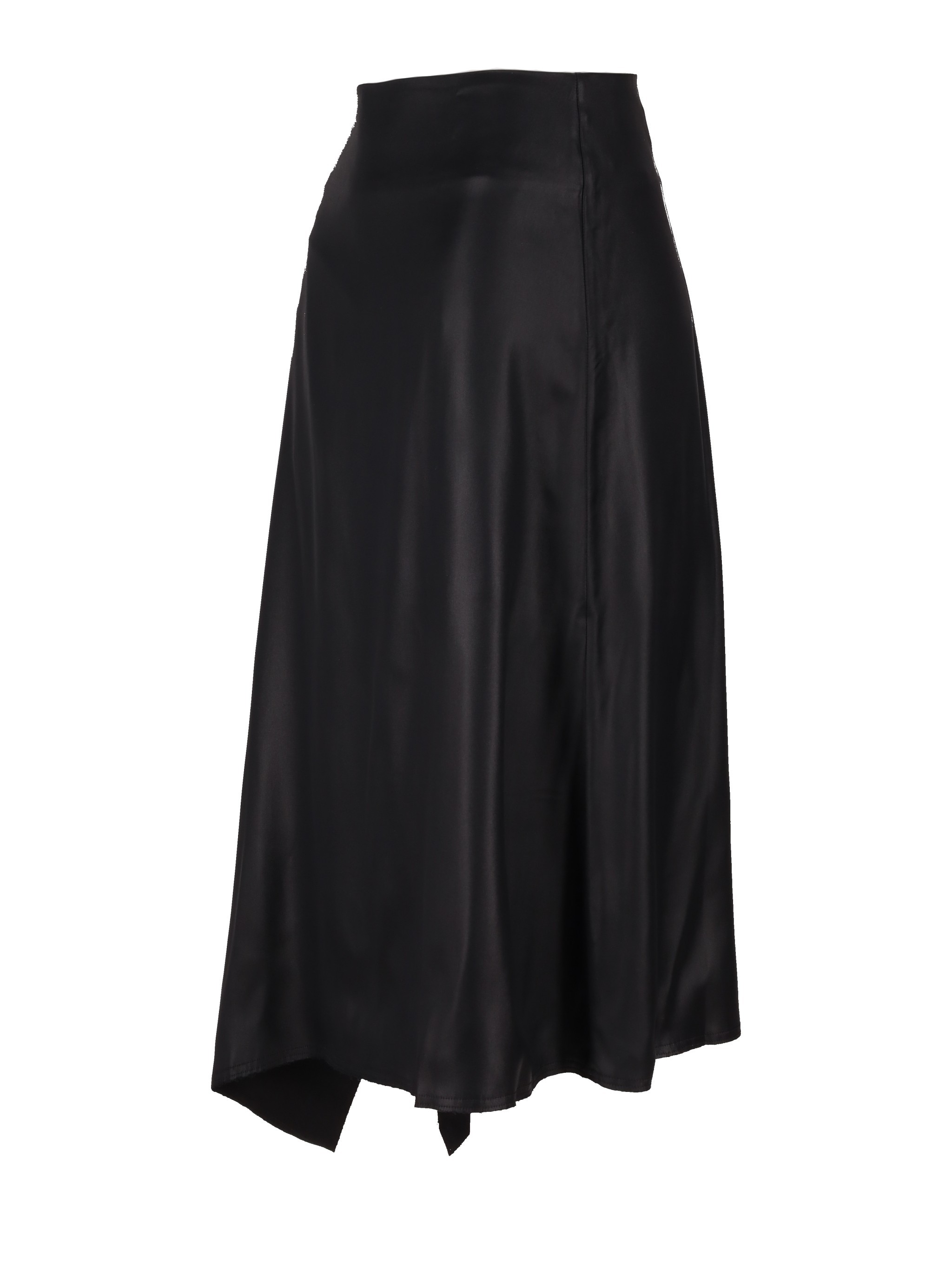 Niccolò Pasqualetti Nota Asymmetric Midi Skirt In Black
