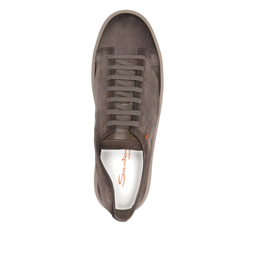 Santoni Lace-up Sneakers In Animal Print