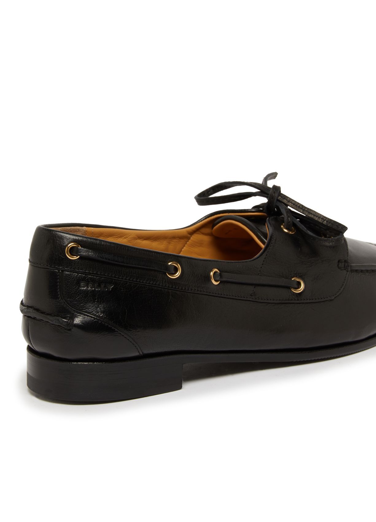 Shop Bally Round Toe Casual Shoes In Black